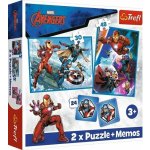 Trefl Avengers: Hrdinové v akci / 30+48 dílků+pexeso – Zboží Živě