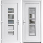 OknaDvereNaMiru.cz Vchodové dveře INOX Lucy Bílá / Bílá 110 x 210 cm – Hledejceny.cz