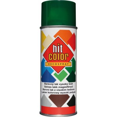 hitcolor Barva lesklá 400 ml RAL 6005 mechová