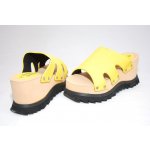 Dámské letní nazouváky pantofle Barbara žlutá – Zboží Dáma
