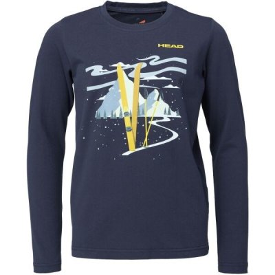 Head SION Dětské triko s dlouhým rukávem tmavě modrá – Sleviste.cz