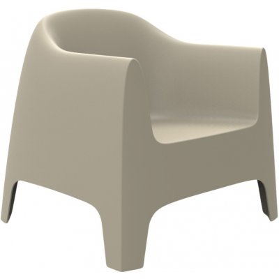 VONDOM Béžové plastové zahradní lounge křeslo SOLID – Hledejceny.cz