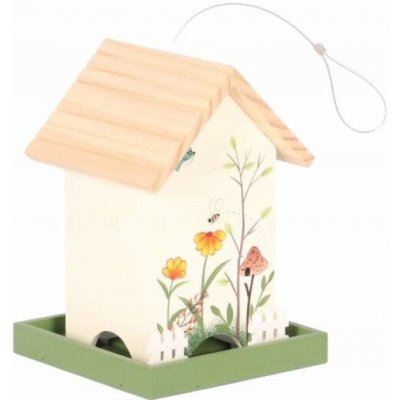 Garden & Fun Krmítko pro ptáky závěsné 18 x 18 x 25 cm dřevěné – Hledejceny.cz