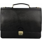 Delami Vera Pelle Castiel Luxusní pánská kožená aktovka černá – Sleviste.cz