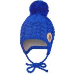 Little Angel Čepice pletená zavazovací copánky LA Outlast ® modrá – Zboží Dáma