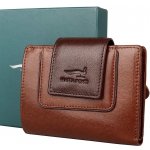 Menší luxusní kožená peněženka Marta Ponti no. 528 hnědá – Zboží Mobilmania