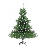 vidaXL Umělý vánoční stromek normandská jedle LED a koule zelený 150cm – Hledejceny.cz
