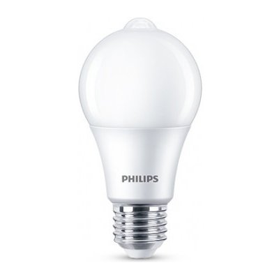 Philips LED žárovka s pohybovým čidlem 8-60W E27 827 A60 FR ND 806Lm – Hledejceny.cz