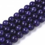 Přírodní čaroit - korálky, fialové, 8 mm – Sleviste.cz