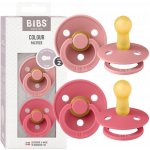 Bibs Colour dudlíky přírodní kaučuk 2ks Dusty Pink / Coral – Sleviste.cz