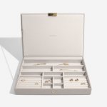 Stackers box na šperky s víkem Taupe Supersize Lid šedobéžová – Zboží Mobilmania