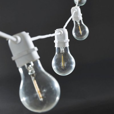 House Doctor Světelný řetěz s 10ti LED žárovkami white 8,4m bílá barva čirá barva sklo plast – Zboží Mobilmania