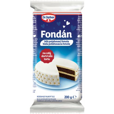 Dr. Oetker Fondán bílá Potahovací hmota 200 g – Zboží Dáma
