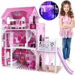 iMex Toys Dřevěný domeček se skluzavkou a osvětlením Lille – Zboží Dáma