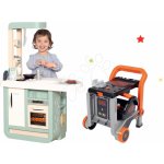 Smoby set kuchyňka Cherry Kitchen a skládací dílna Black & Decker Devil Workmate 310900-10 – Sleviste.cz