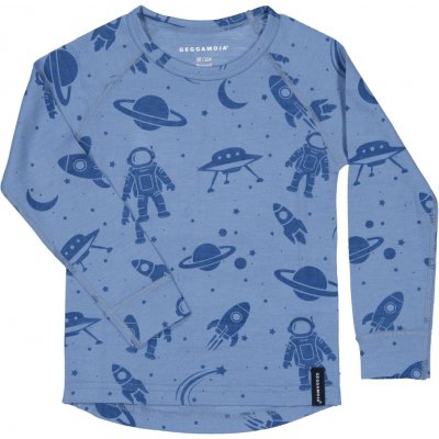 Merino triko dětské dlouhý rukáv Geggamoja Blue Astro – Zboží Dáma