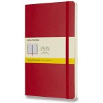 Moleskine Zápisník L tvrdé desky červený čtverečkovaný A5 120 listů – Zboží Dáma