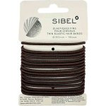 Sibel Elastic Elastic Thin Hair Bands Brown 50 mm 16 ks – Zboží Mobilmania