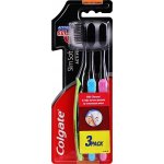 Colgate Zubní kartáček Charcoal Slim Soft 3 ks – Hledejceny.cz