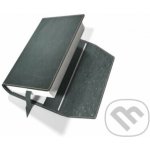 Variabilní kožený obal na knihu se záložkou kůže šedá semiš – Zboží Dáma