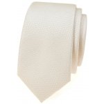 Avantgard Kravata Slim Lux 571-22433 smetanová – Zboží Mobilmania