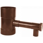 Bradas Sběrač dešťové vody s ventilem 100 mm hnědý – Zboží Mobilmania