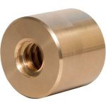 Trapézová matice bronzová válcová TR 12x3 pravá pr.26x24mm – Zboží Mobilmania