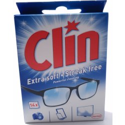 Clin čisticí ubrousky na brýle 14 ks