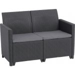 Keter Claire Sofa 113 x 65 x 74cm grafit – Zboží Dáma