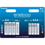 Panasonic Eneloop AA 2000mAh 4ks, AAA 800mAh 4ks BK-KJMCDE44E – Zboží Živě