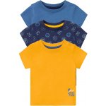 lupilu Dětské triko BIO, 3 kusy (50/56, navy modrá / modrá / žlutá) – Zboží Mobilmania