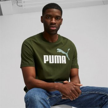 Puma pánské triko ESS+ 2 COL LOGO TEE 586759-30 Green