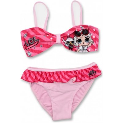 Setino Dívčí dvoudílné plavky / bikiny L.O.L. Surprise - světle růžové – Zboží Mobilmania