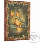 2026 The Brothers Grimm Frog Prince Midi 12-month Vertical Hardcover Flexi Dayplanner 2026 Elastic Band Closure – Zboží Dáma