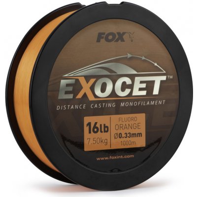 Fox Exocet Fluoro Orange Mono 1000 m 0,26 mm – Zbozi.Blesk.cz