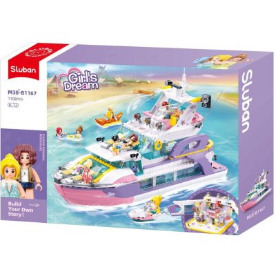Sluban B1167 Velká luxusní jachta Annie – Zboží Dáma