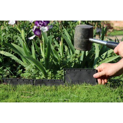 Kinekus Ohrada trávníku - plastový obrubník zatloukací černý 1m KIN366201 – Zboží Mobilmania