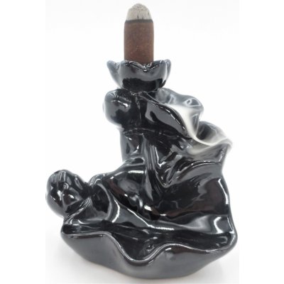 Ancient Wisdom Stojan na vonné kužely Tekoucí dým Malý lotos 9 x 9 cm – Zboží Dáma
