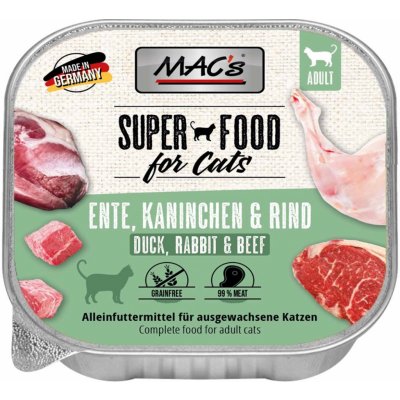MAC's kachna králík a hovězí maso 16 x 100 g – Sleviste.cz