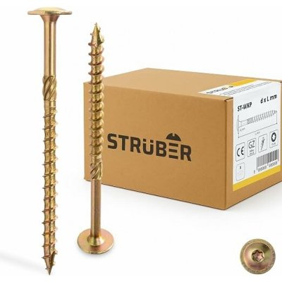 STRÜBER konstrukční vruty do dřeva 6 × 120 mm TX30 100 ks – Hledejceny.cz