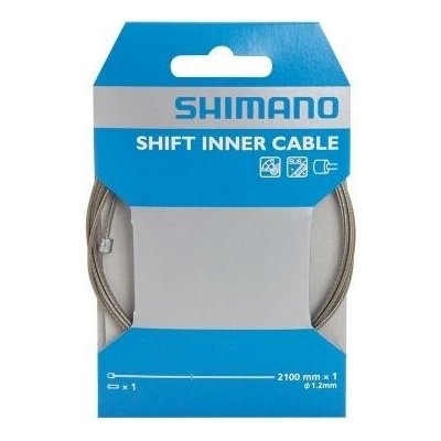 Shimano řadící lanko, 1.2 x 2100 mm, nerez – Zboží Dáma
