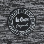 Lee Cooper Marl Fleece Zip hoodie Black Marl – Zboží Mobilmania