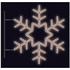 Vánoční osvětlení CITY Illuminatoins SM-999085B Vločka krystal s konzolí teplá bílá