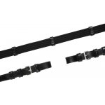 Schockemöhle Otěže plátěné s karabinami Neo Line černé stříbrné – Zboží Dáma