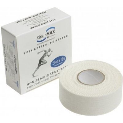 Kine-MAX Sport Tape neelastická tejpovací páska Strips Coat bílá 2,5cm x 10m – Zboží Mobilmania