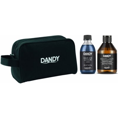 Dandy Gift Sets šampon na vlasy a vousy pro všechny typy vlasů 300 ml + osvěžující tonikum 250 ml dárková sada