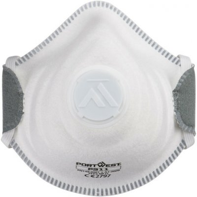 Portwest P311 Respirátor FFP3 s ventilkem bílá 10 ks – Zboží Mobilmania
