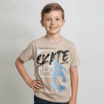 Chlapecké tričko s krátkým rukávem skate Béžová – Hledejceny.cz