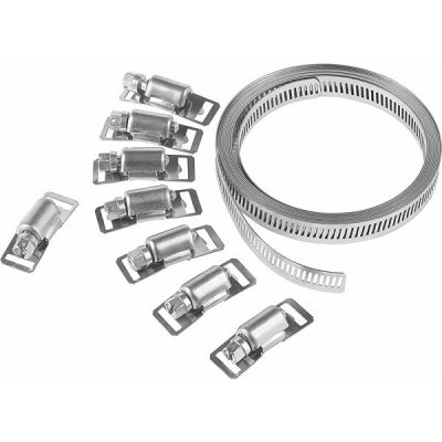 WERKZEYT Univerzální hadicová svorka, 12,7 mm × 3 m, 8 svorek – Sleviste.cz