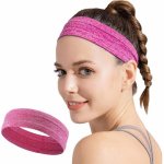 IZMAEL Elastická látková čelenka na běhání a fitness – Oranžová – Zboží Dáma